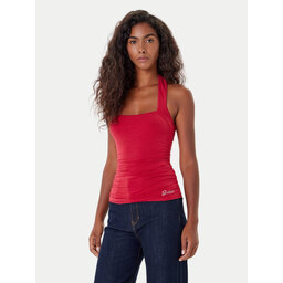Guess Guess Top W5YP28 KACM2 Rdeča Regular Fit