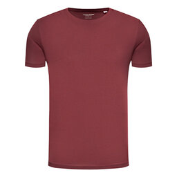 Jack & Jones Jack & Jones T-Shirt Basic 12156101 Dunkelrot Slim Fit
