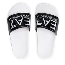 

Шльопанці EA7 Emporio Armani XCP001 XCC22 Q655 Shiny Black/White, Чорний
