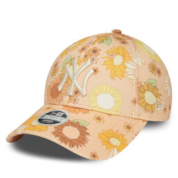 New Era Czapka z daszkiem New Era Wmns Floral Aop 940 Nyy 60435003 Pomarańczowy