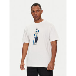 New Balance New Balance T-Shirt Basketball Style MT41577 Λευκό Relaxed Fit