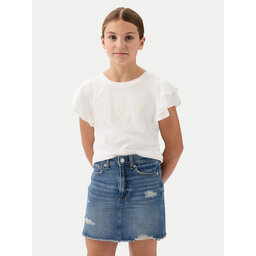 Gap Gap Marškinėliai 883254 Balta Regular Fit