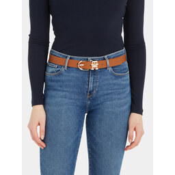 

Жіночий ремінь Tommy Hilfiger Th Lux 3.0 AW0AW15388 Natural Cognac GTU, Коричневий
