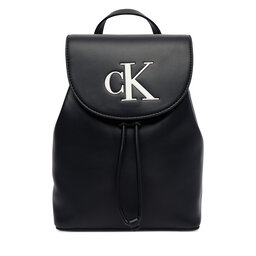 Calvin Klein Rucksack Calvin Klein Bold Ck Flap Mini Backpack LV04F3893G Schwarz
