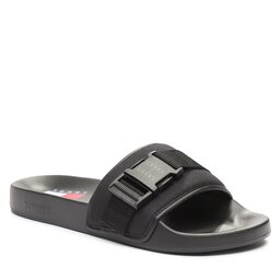 Tommy Jeans Natikače Tommy Jeans Tjm Bucke Pool Slide EM0EM01338 Black BDS
