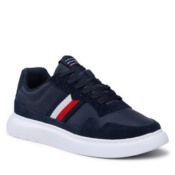 Tommy Hilfiger Sneakersy Tommy Hilfiger Lightweight Leather Mix Cup FM0FM04427 Desert Sky DW5