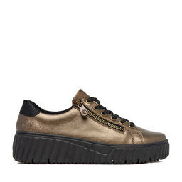 Rieker Sneakersy Rieker N2501-90 Złoty