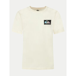 Quiksilver Quiksilver T-shirt Back Flash EQYZT07605 Écru Regular Fit
