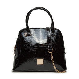 Monnari Torebka Monnari BAG3871-020 Czarne Lakierowe Croco
