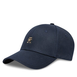 Tommy Hilfiger Czapka z daszkiem Tommy Hilfiger Essential Chic Cap AW0AW15772 Granatowy