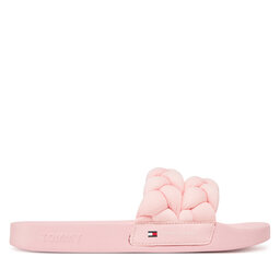 Tommy Jeans Чехли Tommy Jeans Tjw Braided Slide EN0EN02764 Розов