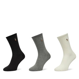 Polo Ralph Lauren Sada 3 párů dámských vysokých ponožek Polo Ralph Lauren 455955241001 Barevná