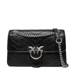 PINKO Handtasche PINKO Love One Light Mini Al 25-26 PLTT 106173 A2JC Schwarz