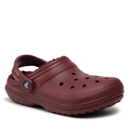 

Шльопанці Crocs Classic Lined Clog 203591 Garnet, Бордовий