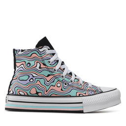 

Кеди Converse Ctas Eva Lift Hi A02483C Light Aqua/Bleached Coral, Кольоровий