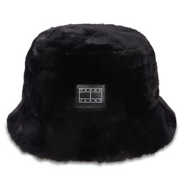 Tommy Jeans Kalap Tommy Jeans Tjw Fuzzy Rev. Bucket Hat AW0AW15459 Black And Bleached Stone 0GM