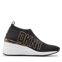 

Снікерcи DKNY DKNY-Pavi-Slip On Wedge Blk/Gold, Чорний
