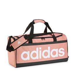 adidas Väska adidas Essentials Linear Duffel Bag Medium IL5764 wonder clay/white