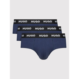 HUGO Hugo 3er-Set Slips Hipbrief 50469763 Dunkelblau