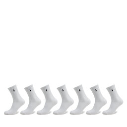 

Набір 6 пар високих дитячих шкарпеток Polo Ralph Lauren 444928209001 White, Білий