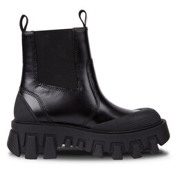 Tommy Jeans Sztyblety Tommy Jeans Tjw Chunky Chelsea Mix Material EN0EN02375 Czarny