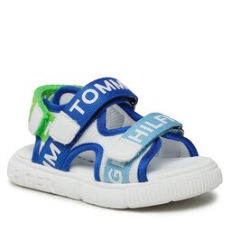 Tommy Hilfiger Sandaler Tommy Hilfiger Logo Velcro T1X2-32899-1590 S White/Multicolor X256