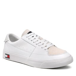 Tommy Jeans Laisvalaikio batai Tommy Jeans Vulcanized Ess EM0EM01106 White YBR