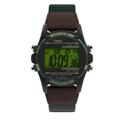 Timex Pulkstenis Timex Atlantis TW2V44300 Brown/Green