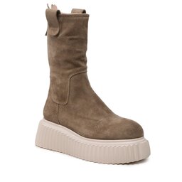 AGL Botki AGL Milagros D751503PGKI014E189 Taupe/Rosa