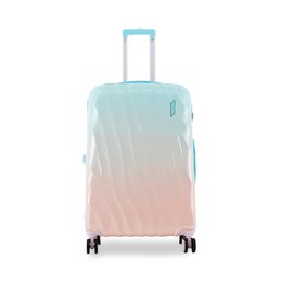 Semi Line Μεγάλη Βαλίτσα Semi Line T5649-3 Μπλε
