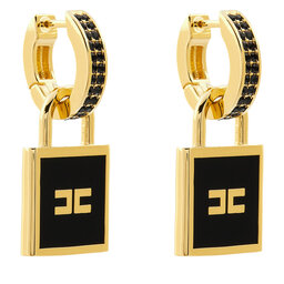 Elisabetta Franchi Náušnice Elisabetta Franchi OR-27-K46E2-V270 Čierna