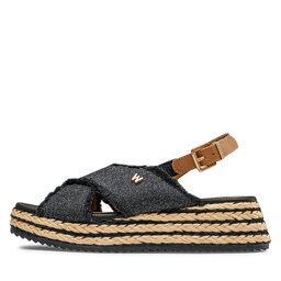 

Еспадрильї Wrangler Kim Tex Cross WL21635A Black/Pewter 309, Чорний