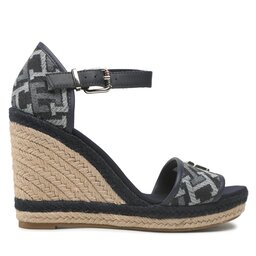 

Еспадрильї Tommy Hilfiger Th Monogram Denim Wedge FW0FW06935 Denim Monogram 0G4, Cиній