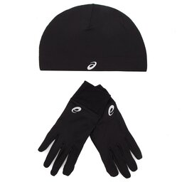 Asics Ensemble bonnet + gants Asics Running Pack 3013A035 Performance Black 001