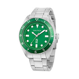 Nautica Zegarek Nautica Finn World NAPFWF408 Srebrny