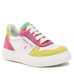 Patrizia Pepe Sneakersy Patrizia Pepe PJ205.20 M Fuxia/Verde Vitello