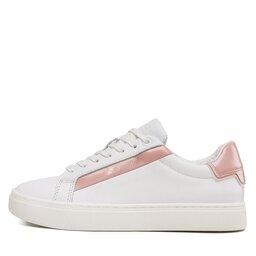 

Снікерcи Calvin Klein Logo Cupsole Lace Up HW0HW01353 White/Cafe Au Lait 0LB, Білий
