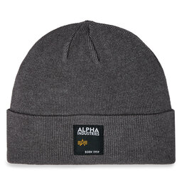 Alpha Industries Čepice Alpha Industries Label Beanie 118934 Šedá