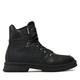 Tommy Hilfiger Kotníková obuv Tommy Hilfiger Hilfiger Warm Cordura Mix Boot FM0FM05180 Černá