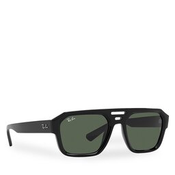 

Сонцезахисні окуляри Ray-Ban 0RB4397 667771 Black/Dark Green, Чорний