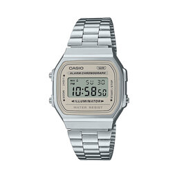 Casio Uhr Casio A168WA-8AYES Silver/Beige
