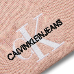 

Шапкa Calvin Klein Monologo Embro Beanie K60K611254 Pale Conch TFT, Рожевий