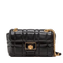 Kate Spade Sac à main Kate Spade Evelyn Quilted Leatcher Small S K8932 Black
