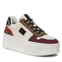 DKNY Sneakersy DKNY Lowen K3361202 Pebbl/Bordeaux E8G