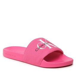 Calvin Klein Jeans Παντόφλες Calvin Klein Jeans Slide Monogram Co YW0YW00103 Raspberry Sorbet 0J0