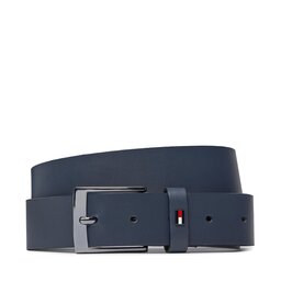 Tommy Hilfiger Pánský pásek Tommy Hilfiger Adan Leather 3.5 AM0AM12052 Tmavomodrá
