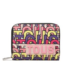 TOUS Malá dámska peňaženka TOUS Monedero M. T Vera 2001857513 Multi/Pink
