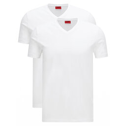 HUGO Hugo 2er-Set T-Shirts V 50325417 Weiß Slim Fit