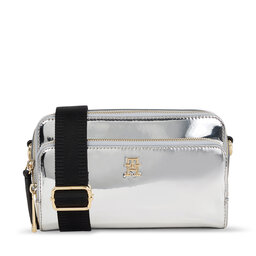 Tommy Hilfiger Rankinė Tommy Hilfiger Iconic Tommy Camera Bag Metal AW0AW15201 Metallic Silver 0IO