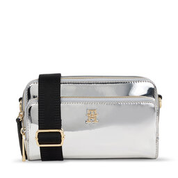 Tommy Hilfiger Sac à main Tommy Hilfiger Iconic Tommy Camera Bag Metal AW0AW15201 Metallic Silver 0IO